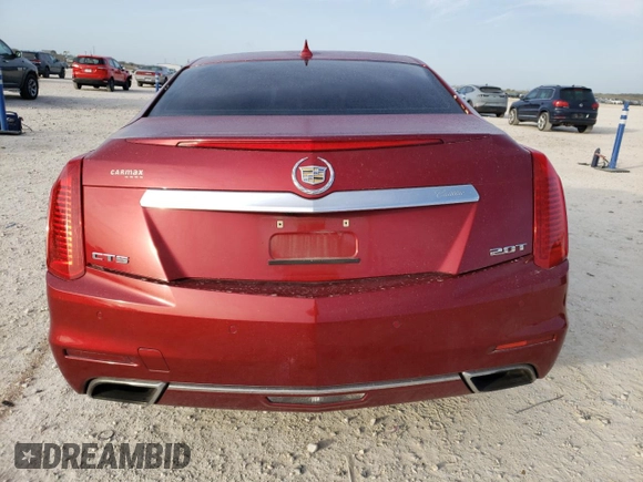 2014 Cadillac CTS Luxury RWD with VIN 1G6AR5SX8E0155133, listed as a Copart auction lot 49601595 with 37,554 mi miles and Salvage Title. Bid and sale history available at carsss.com. Image 6.