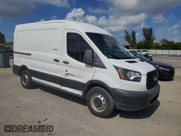 2019 Ford Transit with VIN 1FTYE1CM8KKA51956, listed as a Copart auction lot 74922524 with 24,790 mi miles and Salvage Title. Bid and sale history available at DreamBid. Image 4.