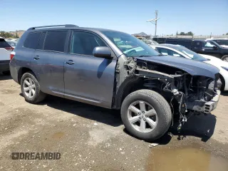 2010 Toyota Highlander with VIN 5TDZK3EH4AS010062, listed as a Copart auction lot 62936505 with 320,201 mi miles and Salvage title. Bid and sale history available at DreamBid. Image 4.