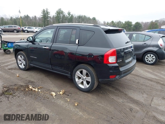 2013 Jeep Compass Latitude with VIN 1C4NJDEB2DD280393, listed as a IAAI auction lot 42028703 with 148,766 mi miles. Bid and sale history available at carsss.com. Image 3.