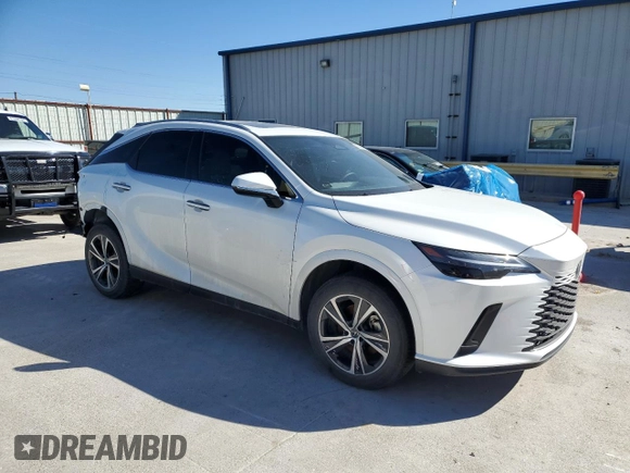 2023 Lexus RX with VIN JTJCHMAA4P2006710, listed as a Copart auction lot 47495525 with 0 mi miles and Salvage Title. Bid and sale history available at carsss.com. Image 4.