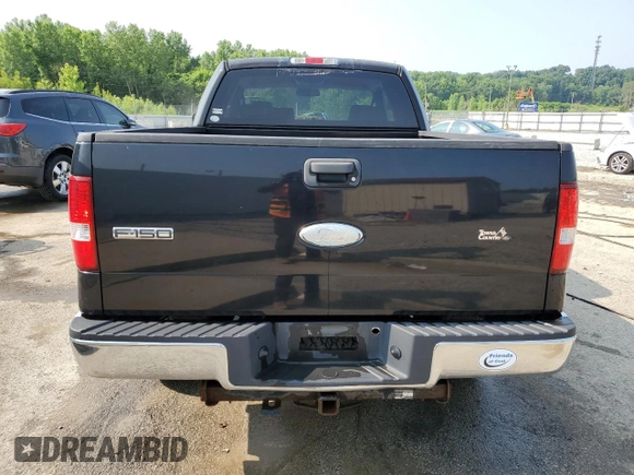 2006 Ford F-150 XLT with VIN 1FTPX14V76FB47864, listed as a Copart auction lot 60227005 with 185,824 mi miles and Salvage title. Bid and sale history available at DreamBid. Image 6.