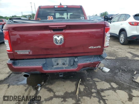 2020 Ram 1500 Big Horn with VIN 1C6SRFFT4LN218685, listed as a Copart auction lot 61191235 with 86,477 mi miles and Non repairable. Bid and sale history available at DreamBid. Image 6.