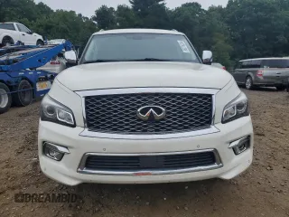 2016 Infiniti QX80 with VIN JN8AZ2NC5G9400686, listed as a Copart auction lot 66276234 with 218,276 mi miles and Clean Title. Bid and sale history available at carsss.com. Image 5.