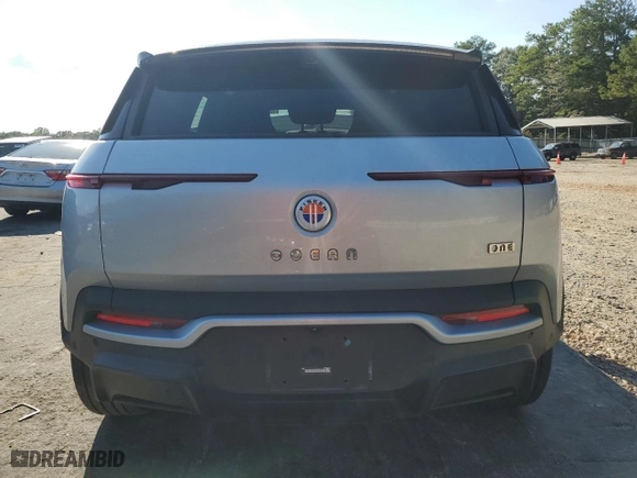 2023 Fisker Ocean One with VIN VCF1ZBU2XPG001983, listed as a Copart auction lot 72367324 with 0 mi miles and Salvage Title. Bid and sale history available at carsss.com. Image 6.