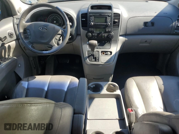 2009 Kia Sedona LX with VIN KNDMB233X96279951, listed as a Copart auction lot 73436374 with 76,558 mi miles and Clean Title. Bid and sale history available at carsss.com. Image 8.