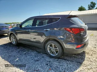 2018 Hyundai Santa Fe 2.4L with VIN 5XYZTDLB5JG555606, listed as a Copart auction lot 64206545 with 104,596 mi miles and Clean title. Bid and sale history available at DreamBid. Image 2.