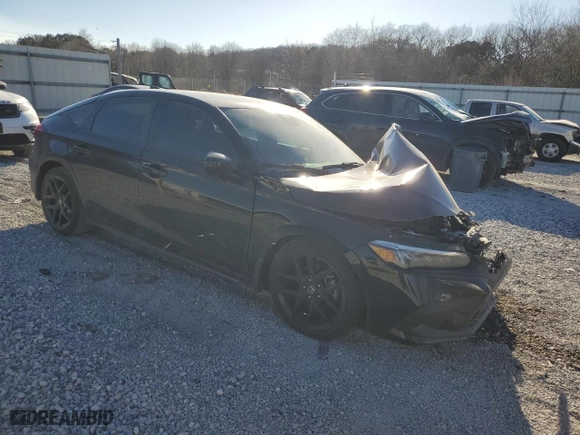 2023 Honda Civic Hatchback Sport with VIN 19XFL2H87PE012834, listed as a Copart auction lot 47489065 with 0 mi miles and Salvage Title. Bid and sale history available at carsss.com. Image 4.