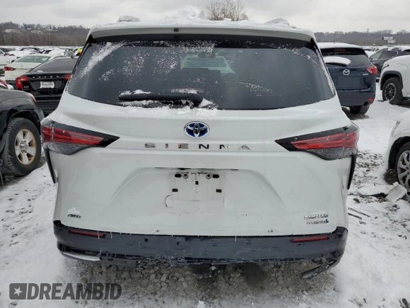 2022 Toyota Sienna Limited with VIN 5TDZSKFCXNS068163, listed as a Copart auction lot 81827224 with 40,821 mi miles and Salvage Title. Bid and sale history available at carsss.com. Image 6.