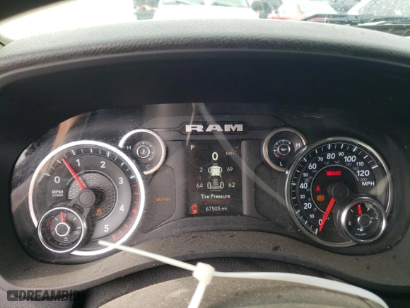2019 Ram 2500 Tradesman with VIN 3C6UR5HL2KG651560, listed as a Copart auction lot 70237924 with 67,505 mi miles and Salvage Title. Bid and sale history available at carsss.com. Image 9.