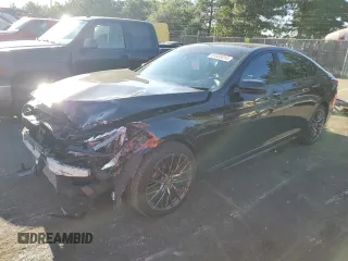 2018 Genesis G80 3.3T Sport with VIN KMHGN4JB8JU248512, listed as a Copart auction lot 69330014 with 43,992 mi miles and Salvage Title. Bid and sale history available at carsss.com. Image 1.