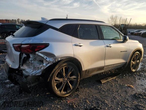 2019 Chevrolet Blazer RS with VIN 3GNKBERS1KS673158, listed as a Copart auction lot 45166445 with 80,406 mi miles and Salvage title. Bid and sale history available at DreamBid. Image 3.