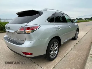 2013 Lexus RX 450h with VIN JTJBC1BA7D2054558, listed as a Copart auction lot 60864555 with 155,235 mi miles and Clean title. Bid and sale history available at DreamBid. Image 4.