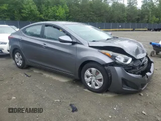 2016 Hyundai Elantra SE with VIN KMHDH4AE1GU645900, listed as a Copart auction lot 56378265 with 40,206 mi miles and Salvage title. Bid and sale history available at DreamBid. Image 4.