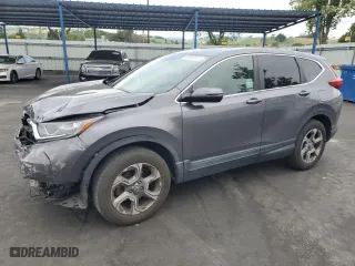 2017 Honda CR-V EX-L with VIN 2HKRW2H82HH604479, listed as a Copart auction lot 53005345 with 55,844 mi miles and Salvage Title. Bid and sale history available at carsss.com. Image 1.