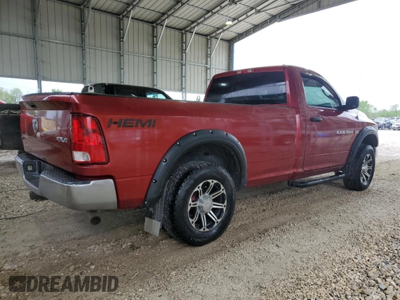 2012 Ram 1500 Tradesman with VIN 3C6JD7DT1CG194664, listed as a Copart auction lot 55209915 with 158,592 mi miles and Salvage title. Bid and sale history available at DreamBid. Image 3.