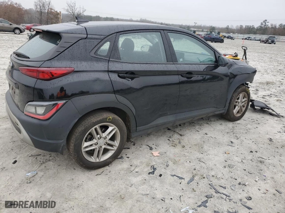2022 Hyundai Kona SE with VIN KM8K22AB1NU808304, listed as a Copart auction lot 85256824 with 109,637 mi miles and Salvage Title. Bid and sale history available at carsss.com. Image 3.