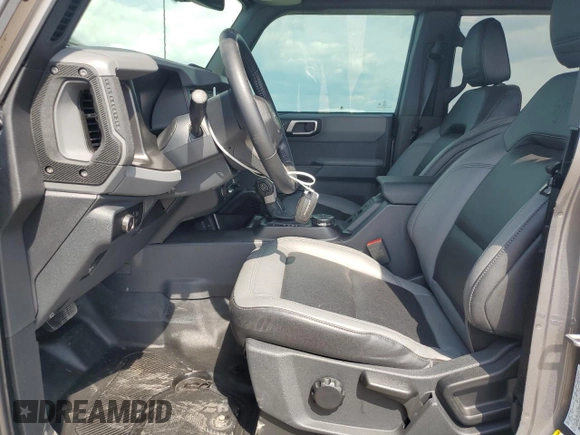 2023 Ford Bronco with VIN 1FMEE5BP3PLC01720, listed as a Copart auction lot 56186505 with 14,229 mi miles and Salvage title. Bid and sale history available at DreamBid. Image 7.