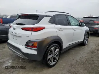 2021 Hyundai Kona Ultimate with VIN KM8K53A54MU657397, listed as a Copart auction lot 69861792 with 23,127 mi miles. Bid and sale history available at carsss.com. Image 3.