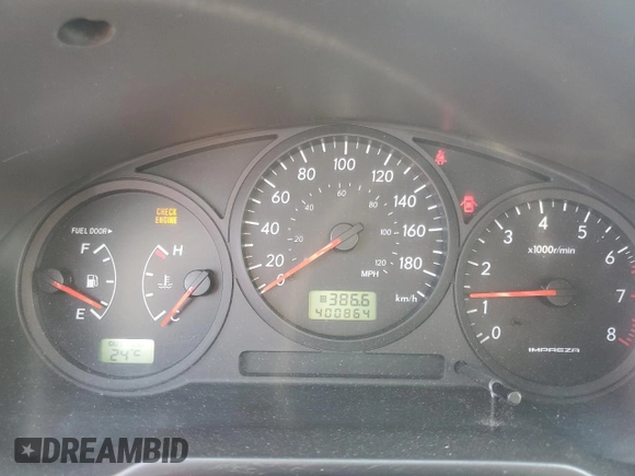 2006 Subaru Impreza i с VIN JF1GG67606G813643, выставлен на аукционе Copart как лот 61413275 с пробегом 400 864 миль миль и Списание • Salvage title. История ставок и продаж доступна на DreamBid. Изображение 9.