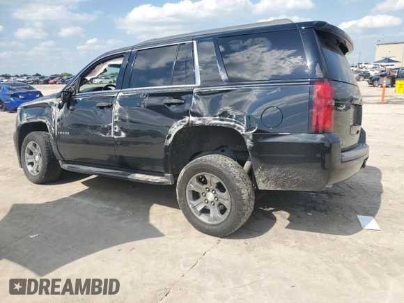 2018 Chevrolet Tahoe LS with VIN 1GNSCAKC7JR232581, listed as a Copart auction lot 56174415 with Not provided miles and Salvage title. Bid and sale history available at DreamBid. Image 2.