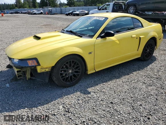 2002 Ford Mustang GT Deluxe with VIN 1FAFP42X72F136641, listed as a Copart auction lot 59294015 with 189,350 mi miles and Salvage title. Bid and sale history available at DreamBid. Image 1.
