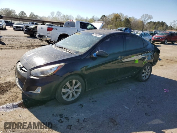 2012 Hyundai Accent GLS with VIN KMHCU4AE7CU159755, listed as a Copart auction lot 49950565 with 167,549 mi miles and Salvage Title. Bid and sale history available at carsss.com. Image 1.