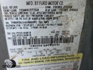 2006 Ford Freestyle Limited with VIN 1FMDK06166GA00592, listed as a Copart auction lot 78299124 with 153,573 mi miles and Clean Title. Bid and sale history available at carsss.com. Image 13.