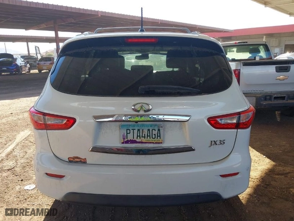 2013 Infiniti JX35 with VIN 5N1AL0MM3DC329090, listed as a IAAI auction lot 41573564 with NaN miles. Bid and sale history available at carsss.com. Image 16.