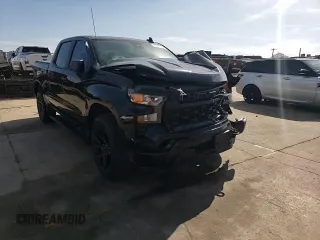 2024 Chevrolet Silverado 1500 Custom with VIN 3GCPABEK0RG245584, listed as a Copart auction lot 50540105 with 43,937 mi miles and Salvage Title. Bid and sale history available at DreamBid. Image 11.