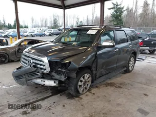 2008 Toyota Sequoia Limited with VIN 5TDBY68A58S010761, listed as a IAAI auction lot 41120472 with 126,270 mi miles and . Bid and sale history available at DreamBid. Image 2.