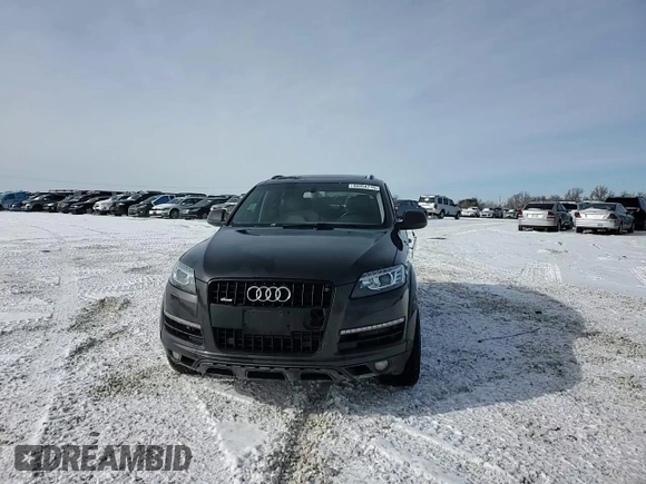 2014 Audi Q7 3.0L TDI Prestige with VIN WA1VMAFEXED011925, listed as a Copart auction lot 46054715 with 186,551 mi miles and Clean Title. Bid and sale history available at carsss.com. Image 10.