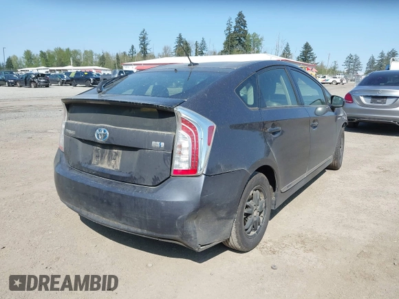 2012 Toyota Prius One with VIN JTDKN3DU3C1579797, listed as a IAAI auction lot 42087245 with 178,209 mi miles. Bid and sale history available at carsss.com. Image 4.