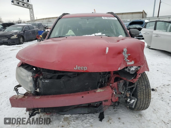 2017 Jeep Compass Sport with VIN 1C4NJCBA6HD166005, listed as a Copart auction lot 87906275 with Not Provided miles and Salvage Title. Bid and sale history available at carsss.com. Image 5.
