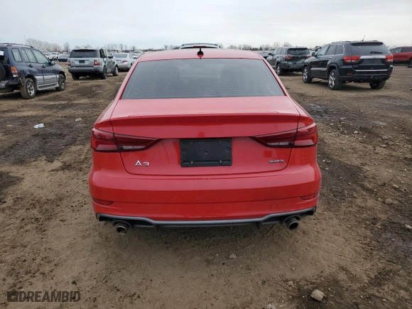 2019 Audi A3 Sedan Premium Plus with VIN WAUJEGFF2K1024689, listed as a Copart auction lot 44469315 with 44,448 mi miles and Salvage Title. Bid and sale history available at carsss.com. Image 6.