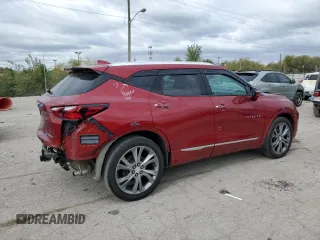 2021 Chevrolet Blazer Premier with VIN 3GNKBLRS0MS541080, listed as a Copart auction lot 75990264 with 33,371 mi miles and Salvage title. Bid and sale history available at DreamBid. Image 3.