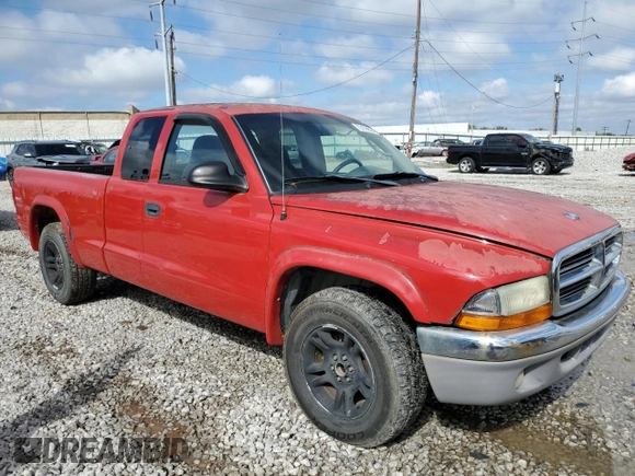 2003 Dodge Dakota SLT with VIN 1D7HL42N33S328375, listed as a Copart auction lot 73176894 with 219,093 mi miles and Salvage Title. Bid and sale history available at carsss.com. Image 4.