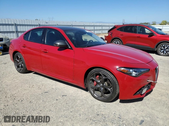 2018 Alfa Romeo Giulia Ti Sport with VIN ZARFAECN2J7596268, listed as a Copart auction lot 73506504 with 69,088 mi miles and Salvage Title. Bid and sale history available at carsss.com. Image 4.