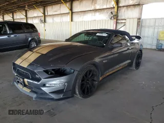 2022 Ford Mustang GT Premium with VIN 1FATP8FF4N5118118, listed as a Copart auction lot 75450214 with 55,109 mi miles and Clean Title. Bid and sale history available at carsss.com. Image 1.