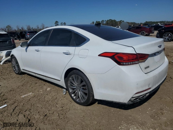 2015 Hyundai Genesis 5.0L with VIN KMHGN4JF7FU041748, listed as a Copart auction lot 45913585 with 132,109 mi miles and Salvage Title. Bid and sale history available at carsss.com. Image 2.