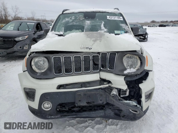 2021 Jeep Renegade Limited z VIN ZACNJDD16MPM24745, wystawiony jako Copart lot #43131195 z przebiegiem 61 263 mil mil oraz Szkoda całkowita • Salvage title. Historia ofert i sprzedaży dostępna na DreamBid. Obrazek 5.