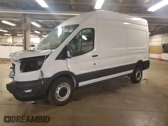 2024 Ford Transit Cargo with VIN 1FTBR1X86RKA81698, listed as a Copart auction lot 42611405 with 13,736 mi miles and Clean Title. Bid and sale history available at carsss.com. Image 1.