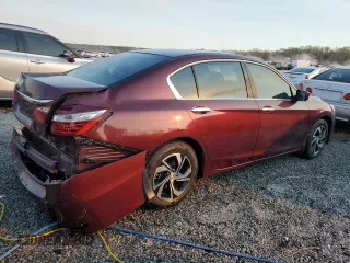 2017 Honda Accord LX with VIN 1HGCR2F30HA232458, listed as a Copart auction lot 50519515 with 126,589 mi miles and Salvage Title. Bid and sale history available at carsss.com. Image 3.