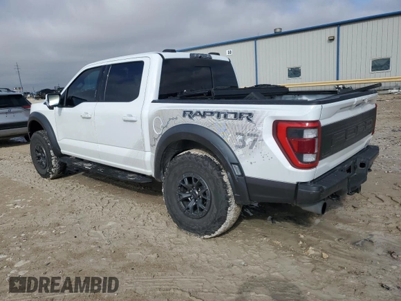 2022 Ford F-150 Raptor with VIN 1FTFW1RG3NFB73689, listed as a Copart auction lot 43448355 with 40,406 mi miles and Salvage Title. Bid and sale history available at carsss.com. Image 2.