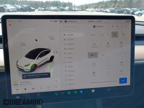 2023 Tesla Model Y Long Range with VIN 7SAYGDEE7PF832007, listed as a IAAI auction lot 41751598 with 14,126 mi miles and . Bid and sale history available at DreamBid. Image 7.