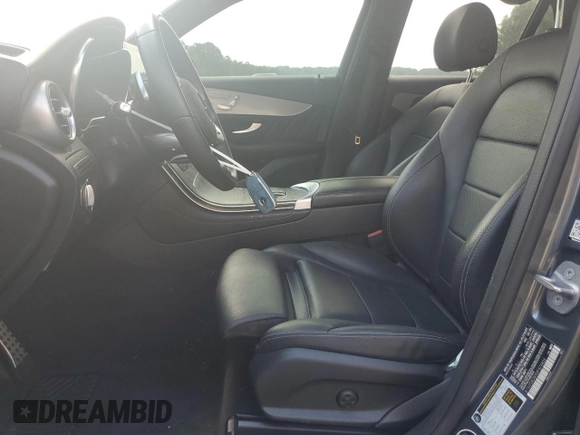 2021 Mercedes-Benz GLC 300 with VIN W1N0G8DBXMF874826, listed as a Copart auction lot 62655215 with 66,454 mi miles and Salvage title. Bid and sale history available at DreamBid. Image 7.