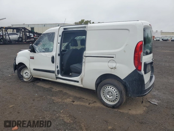 2021 Ram ProMaster City Cargo Tradesman with VIN ZFBHRFAB0M6U52709, listed as a Copart auction lot 73232844 with Not Provided miles and Salvage Title. Bid and sale history available at DreamBid. Image 2.