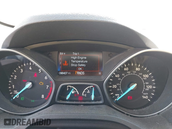 2017 Ford Escape SE with VIN 1FMCU9GD4HUB55262, listed as a IAAI auction lot 41792973 with 98,407 mi miles. Bid and sale history available at carsss.com. Image 7.