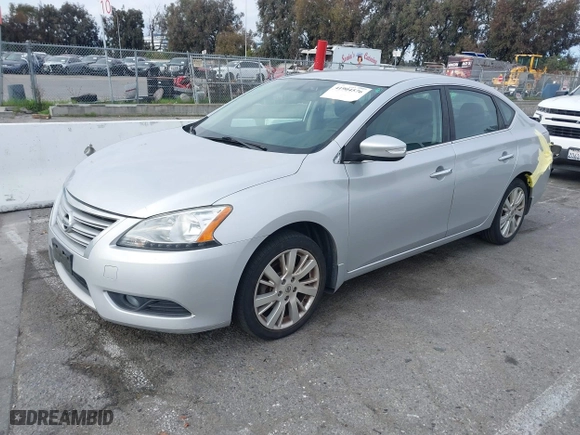 2015 Nissan Sentra S with VIN 3N1AB7AP3FY282767, listed as a IAAI auction lot 41904576 with 162,210 mi miles. Bid and sale history available at carsss.com. Image 2.