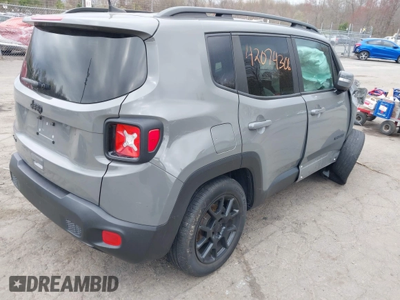 2019 Jeep Renegade Latitude z VIN ZACNJBBB0KPK39166, wystawiony jako IAAI lot #42074306 z przebiegiem 84 325 mil mil oraz . Historia ofert i sprzedaży dostępna na DreamBid. Obrazek 4.